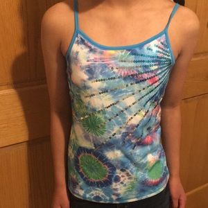 Tie-Dye Cami with Sequins